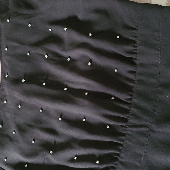 Ostin Black Midi Dress ❤️ - Picture 6 of 8